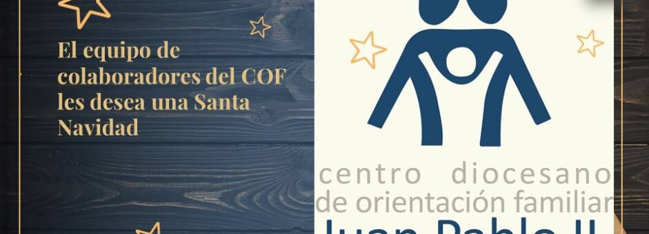 Feliz y santa Navidad en nombre de todo el equipo de colaboradores!